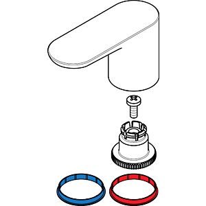 hansgrohe handle Axor Citterio M 4-hole 98999000 bath mixer hot / cold chrome