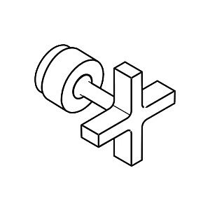 hansgrohe cross Axor Citterio 3-hole 39295000 basin mixer wall version chrome