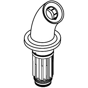 hansgrohe spout 3-hole tap short chrome 96127000