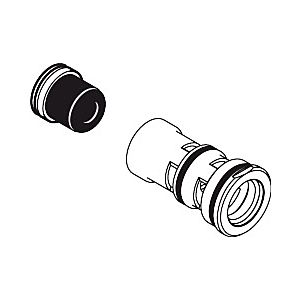 hansgrohe Adapterbuchse Axor mit Schalldämpfer 97254000 mit Schalldämpfer