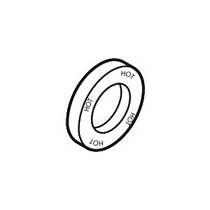 hansgrohe rosette Axor Citterio 3-hole 96755000 wash basin tap warm chrome wall model