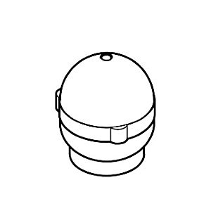 hansgrohe handle Axor Uno hot water side 13292480 yellow