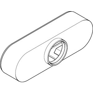 Hans grohe Wannen- und Brausenmischer Aufputz  Axor Abdeckhaube weiss