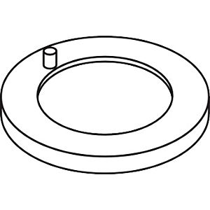 hansgrohe rosette for spout chrome 95023000