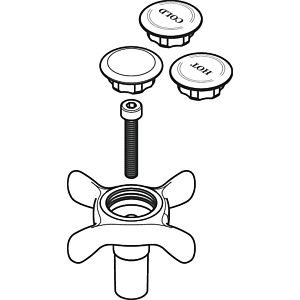 hansgrohe Gr. Axor Montreux 2Griff Wannenm. 16597830 polished nickel