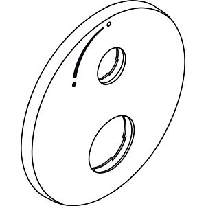 hansgrohe rosette MTC / vanne d&#39;arrêt iBox 96551000 Universel