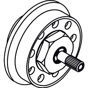 hansgrohe rosette hansgrohe Quattro F-Set chrome 96489000