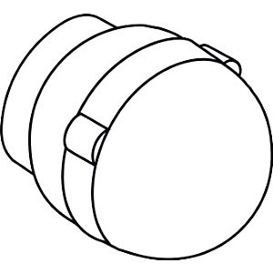 hansgrohe Griff Axor Uno f.Absperrventil 13296450 Unterputz weiss