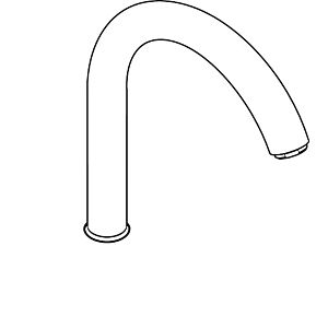 hansgrohe spout for sink mixer 92830000 floor model chrome