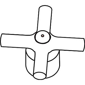 hansgrohe poignée Axor Terrano 2 poignées 37299000 mélangeur lavabo chaud / froid chrome