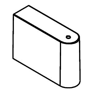 hansgrohe Abdeckung Brausenstange Unica 95217000 Crometta chrom