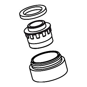 hansgrohe aérateur Axor Uno Piccolo pour 97370000 mitigeur lavabo chromé