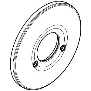 hansgrohe rosette shower mixer for concealed installation 96555000 export chrome