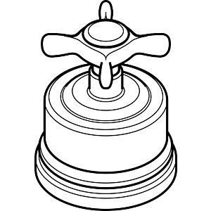 hansgrohe poignée Axor Montreux Quattro / Trio 16593000 chromé