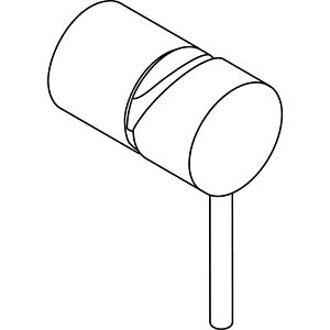 hansgrohe conversion set Axor Starck encastré sur 96557000 Puro poignée pour iBox chrome