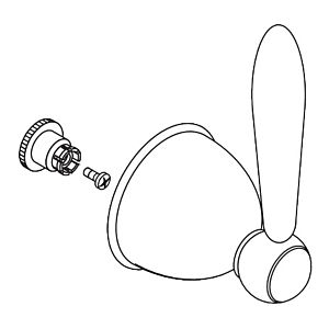 hansgrohe poignée Axor Carlton Quattro chrome 17993000