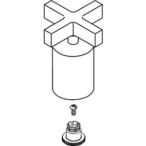 hansgrohe croix Axor Citterio 2-l armature 39392000 jante de bain arrêt / conversion chrome