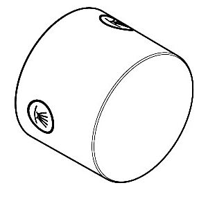 hansgrohe poignée Axor Massaud Quattro / Trio chrome 18095000