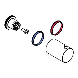 hansgrohe handle Axor Starck mirror water wall for 97340000 overhead shower / side shower chr. labeled