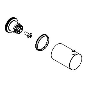 hansgrohe poignée Axor Starck pour douche latérale 97441000 chromé