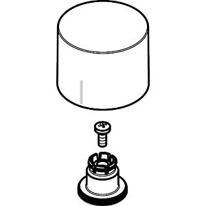 hansgrohe poignée Axor Massaud vanne d&#39;arrêt 18994000 chrome