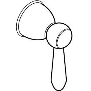 hansgrohe Hebelgriff Axor Carlton 17294150 für Unterputz Ventil chrom/Holz