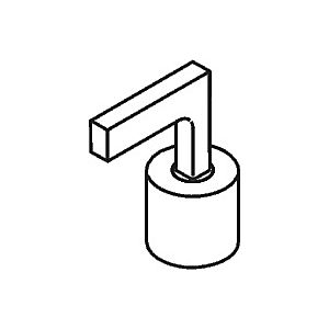 hansgrohe lever handle for 4-hole basin Axor Citterio 39294000 Axor Citterio free- Axor Citterio model, cold Axor Citterio