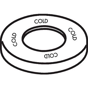 hansgrohe rosette Axor Citterio 4 trous 96772000 mélangeur bain chromé froid