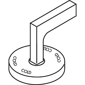 hansgrohe poignée à levier froid Axor Citterio 3 trous 39093000 mitigeur de lavabo sans plaque chromé