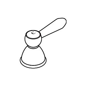 hansgrohe lever handle Axor Carlton chrome 17296000 cold water side