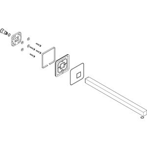 hansgrohe wall Axor Starck mirror arm match0 95891000 Axor Starck mirror shower 240x240mm chrome