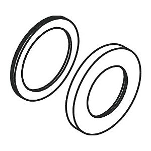 hansgrohe rosette Axor Uno set of 2 holes 96909000 basin mixer wall model Uno chrome