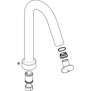 hansgrohe spout Axor Citterio M 4-hole 98997000 bath mixer bath rim chrome