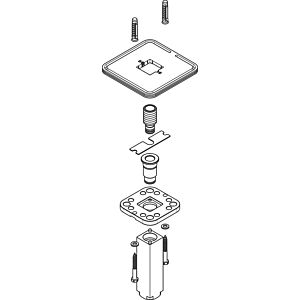 hansgrohe HG bras de douche plafond Axor Starck 95887000 douche de tête 240x240mm chromé