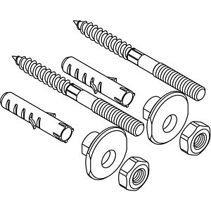 hansgrohe washbasin mounting kit 95678000 wall-mounted