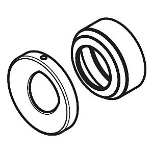 hansgrohe Rosette Axor Massaud Waschtisch- 98650000 mischer chrom