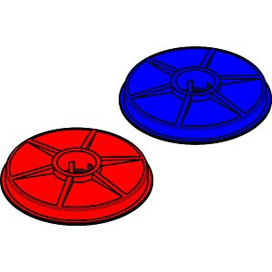 hansgrohe rouge et bleu Axor Massaud 98660000 Axor Massaud lavabo 3 trous