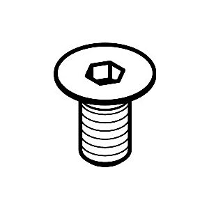 hansgrohe countersunk hansgrohe M6 x 12 92137000 DIN 7991-A2