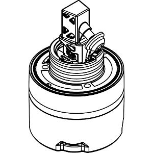 hansgrohe cartouche complète 98285000 mélangeur de douche haut débit pour installation encastrée
