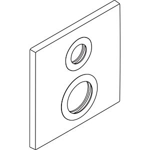 hansgrohe Vierkantrosette Axor Citterio 96751000 Wannenmischer Unterputz chrom