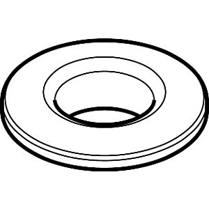 hansgrohe support de bord de baignoire pour rosace dm 52 mm chr 97159000 chromé