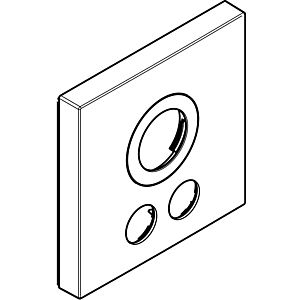 hansgrohe HG rosette for interchanged connections 92843400 155x155mm TH UP ShowerSel. 2 V white / chr.