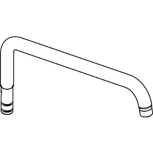 hansgrohe Brausearm 400 mm chrom 95985000