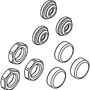 hansgrohe Muttern und Kappen 92696000 für ShowerSelect