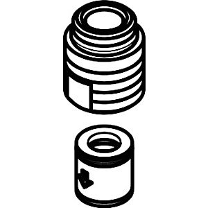 hansgrohe hose connection chrome 96044000