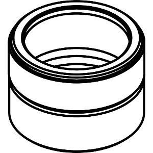 hansgrohe union nut overhead shower chrome 97958000