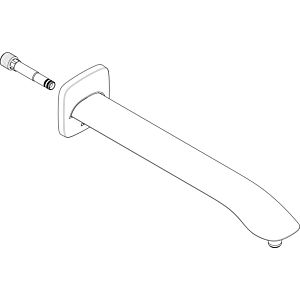 bras de hansgrohe 387 mm chromé 95628000