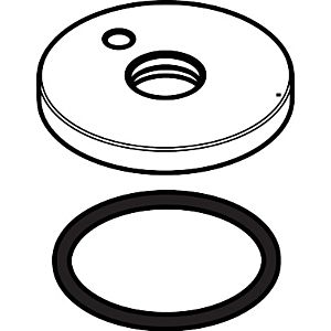 hansgrohe Rosette für Auslauf Metropol S 3-Loch 97505000 Bidet-/Waschtischarmatur chrom