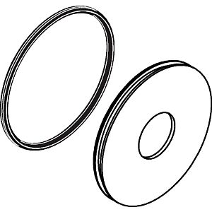 hansgrohe rosette spout Axor Uno 2-hole 96913000 basin mixer UP F-Set chrome