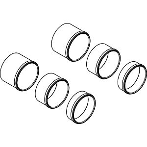 hansgrohe Hülsenset Axor Uno Waschtischarmatur 97971000 Wandmodell